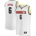 MATTH D.Nuggets #6 DeAndre Jordan White Fast Break Player Jerseys - Association Edition