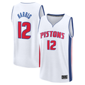 MATTH D.Pistons #12 Tobias Harris  White Fast Break Replica Player Jerseys - Association Edition