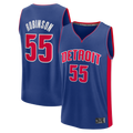 MATTH D.Pistons #55 Duncan Robinson  Blue Fast Break Jerseys - Icon Edition