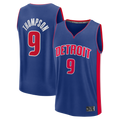 MATTH D.Pistons #9 Ausar Thompson  Blue Fast Break Jerseys - Icon Edition