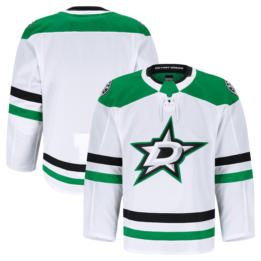 MATTH D.Stars White Away Authentic Pro Jerseys