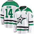 MATTH D.Stars #14 Jamie Benn White Breakaway Jerseys