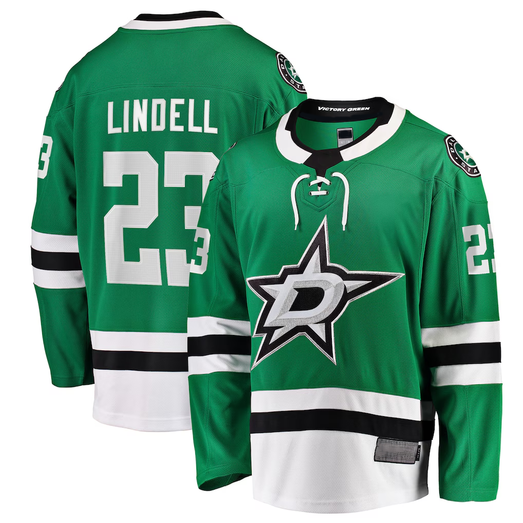 MATTH D.Stars #23 Esa Lindell Kelly Green Breakaway Jerseys