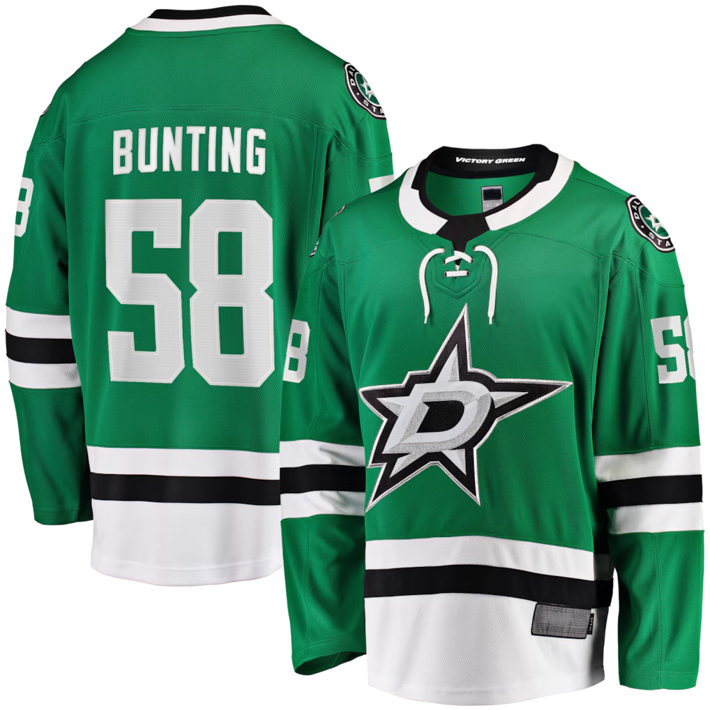 MATTH D.Stars #58 Michael Bunting Kelly Green Home Breakaway Jerseys