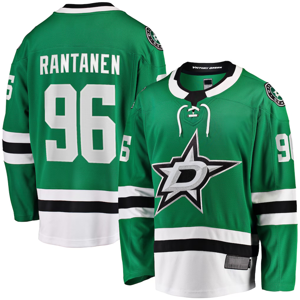 MATTH D.Stars #96 Mikko Rantanen Kelly Green Home Breakaway Jerseys