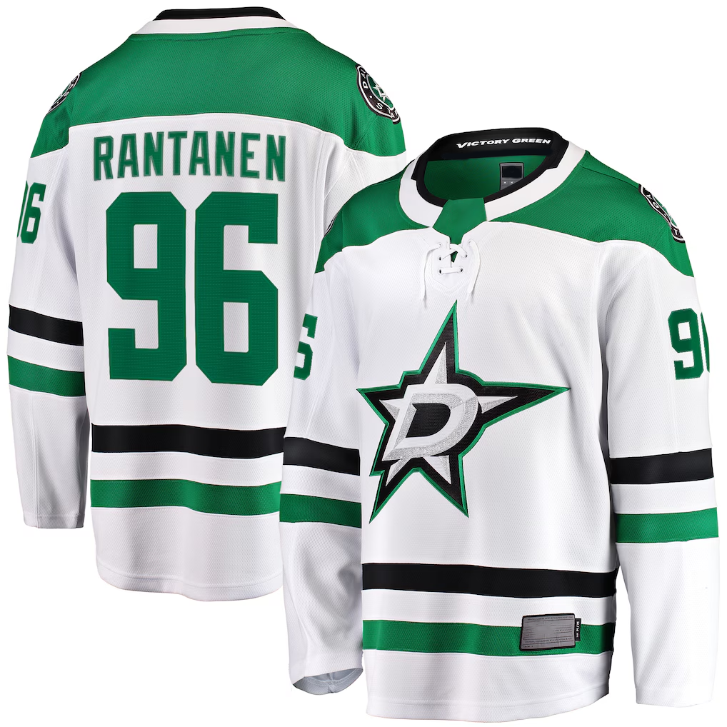 MATTH D.Stars #96 Mikko Rantanen White Away Breakaway Jerseys