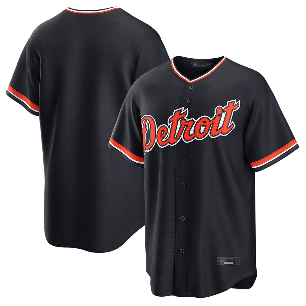 MATTH D.Tigers Navy Home Game Blank Player Stitched Jerseys