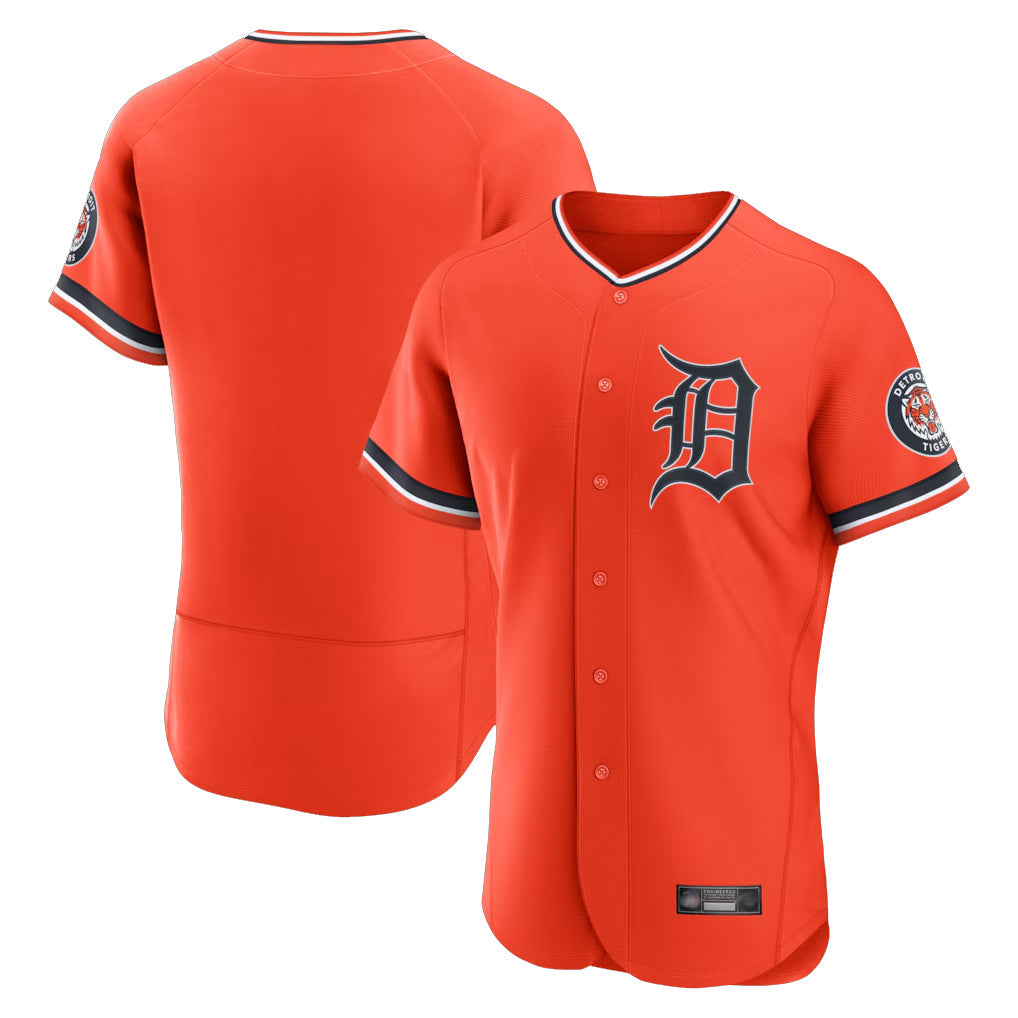 MATTH D.Tigers Orange Limited Elite Home Blank Player Stitched Jerseys