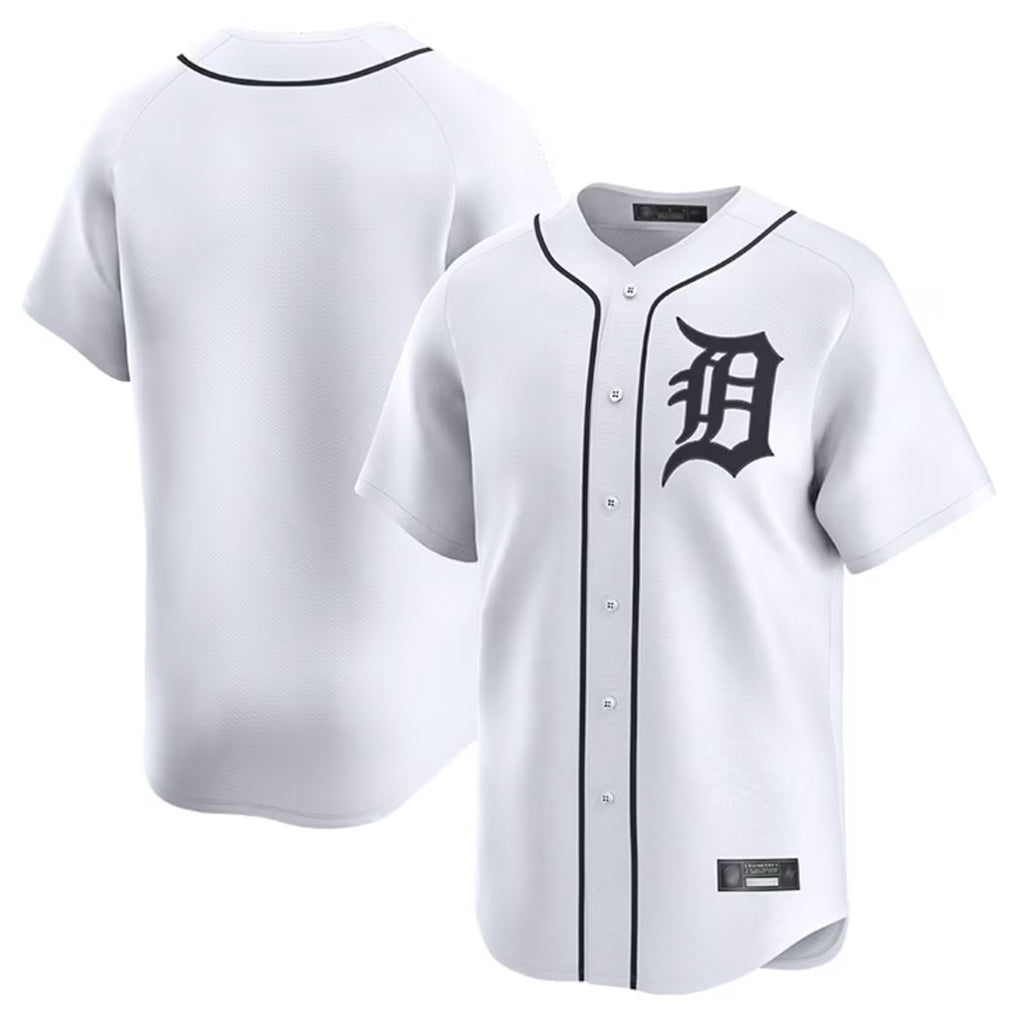 MATTH D.Tigers White Home Limited Blank Player Stitched Jerseys