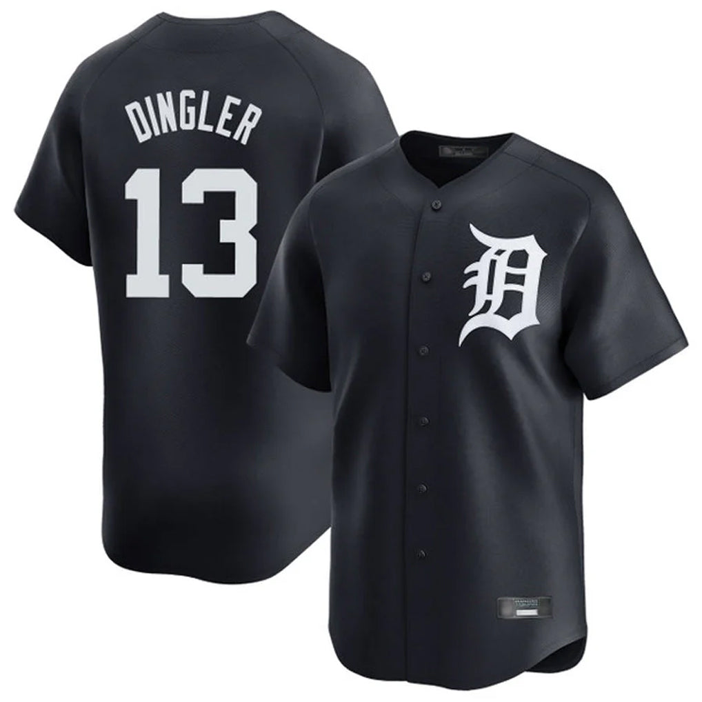 MATTH D.Tigers #13 Dillon Dingler Player Navy Home Limited Game Stitched Jerseys