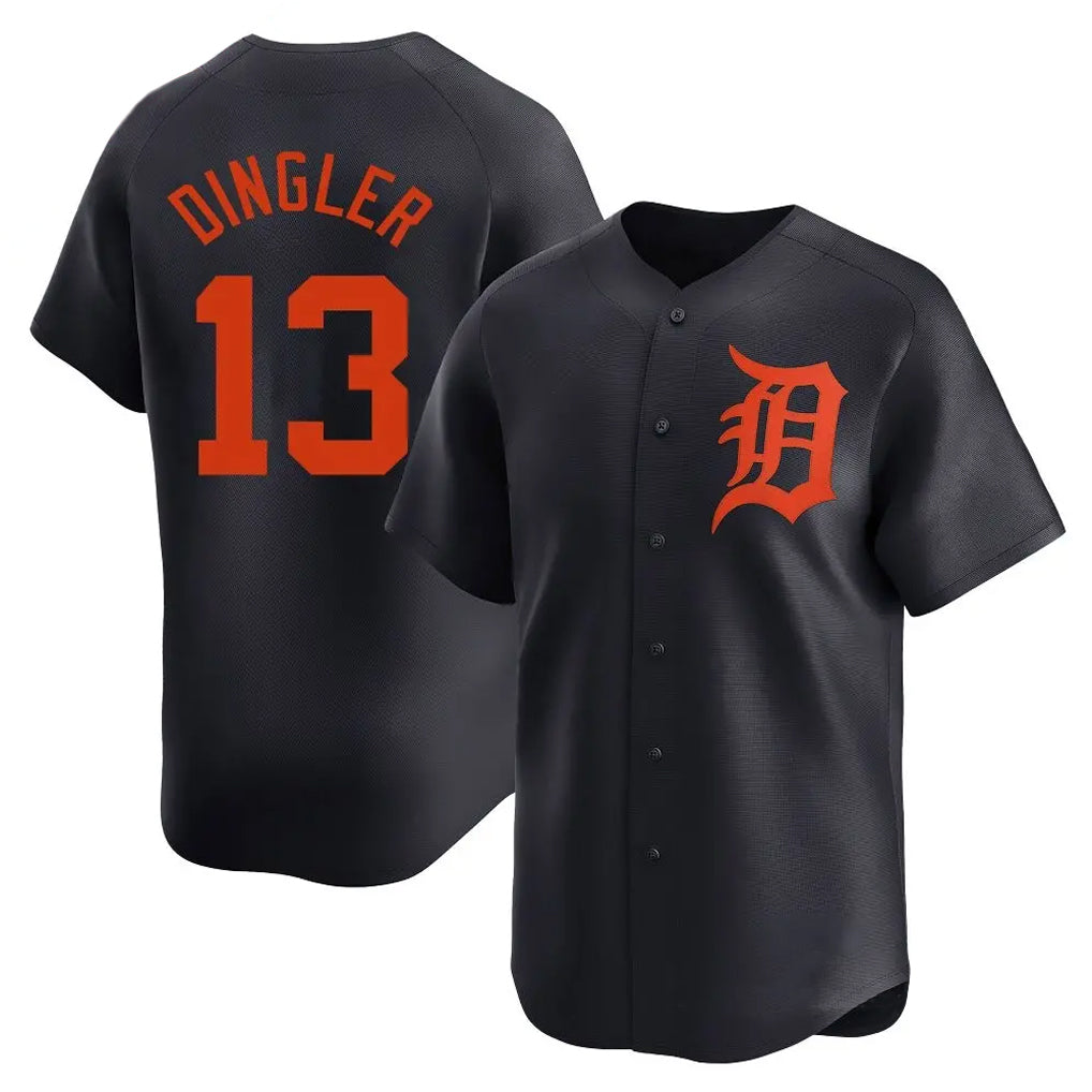 MATTH D.Tigers #13 Dillon Dingler Player Navy Home Limited Stitched Jerseys