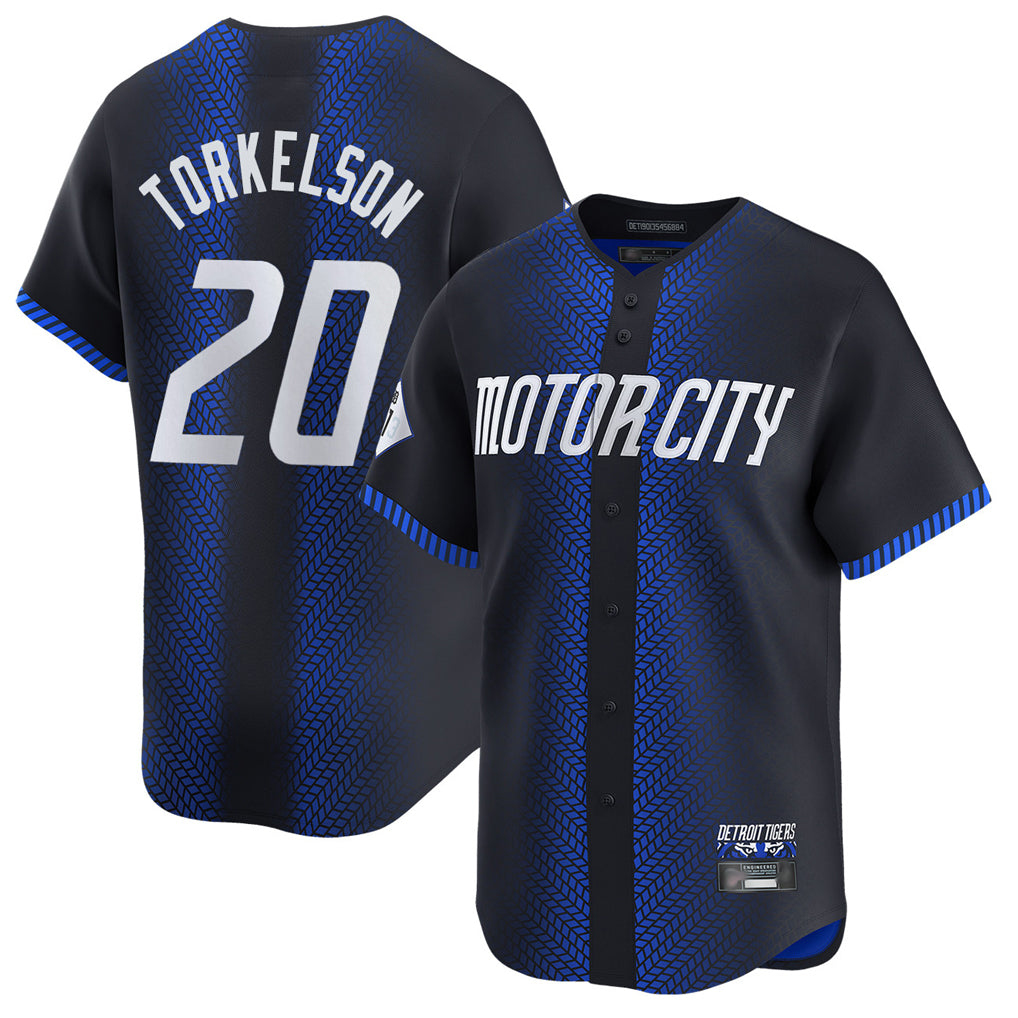 MATTH D.Tigers #20 Spencer Torkelson Player Navy City Connect Home Limited Stitched Jerseys