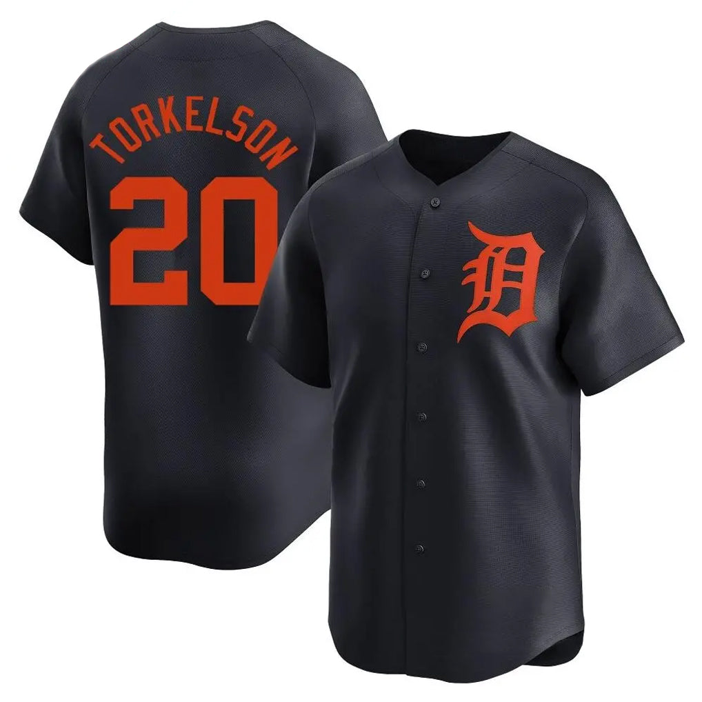 MATTH D.Tigers #20 Spencer Torkelson Player Navy Home Limited Stitched Jerseys