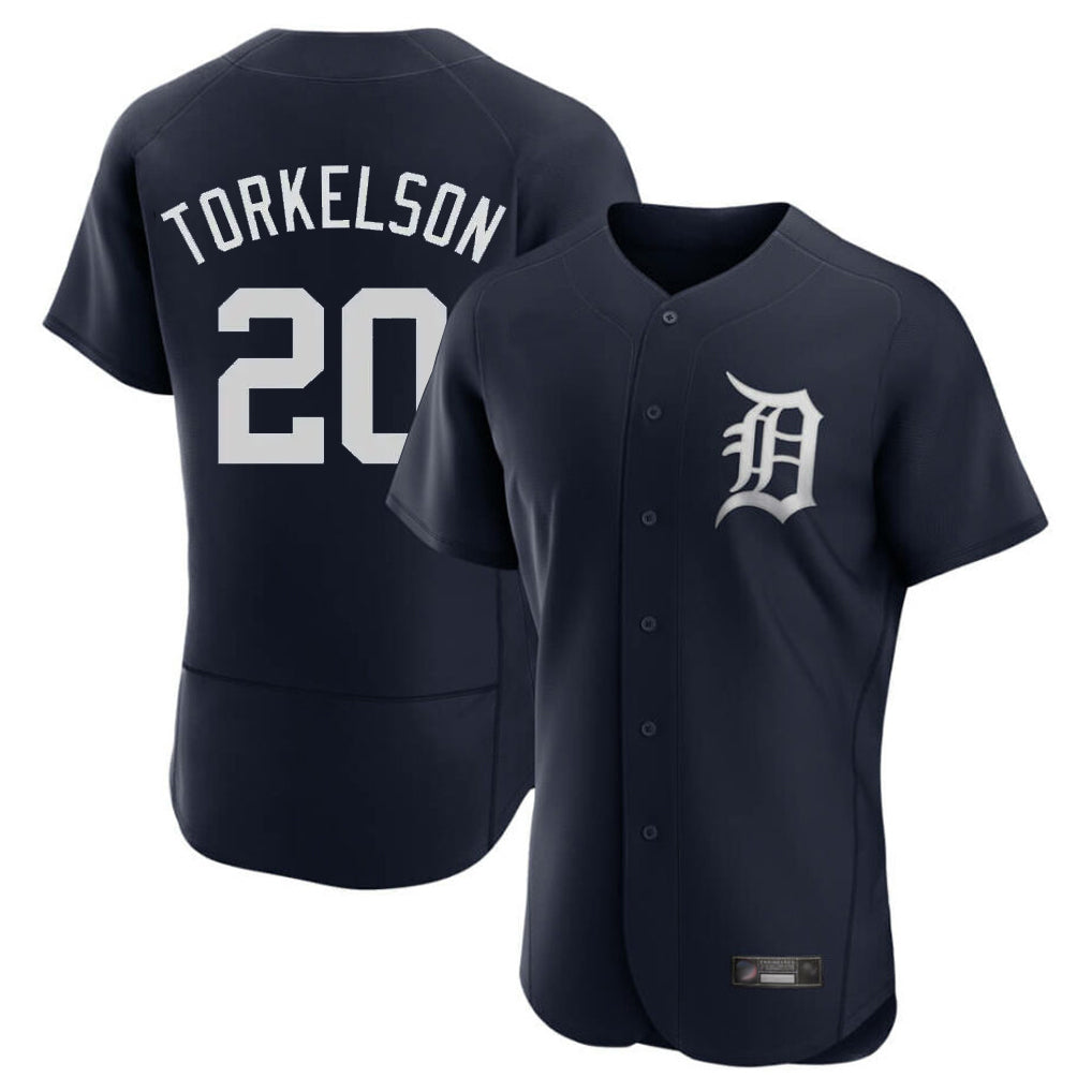 MATTH D.Tigers #20 Spencer Torkelson Player Navy Limited Elite Home Stitched Jerseys