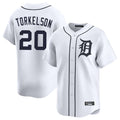 MATTH D.Tigers #20 Spencer Torkelson Player White Home Limited Stitched Jerseys