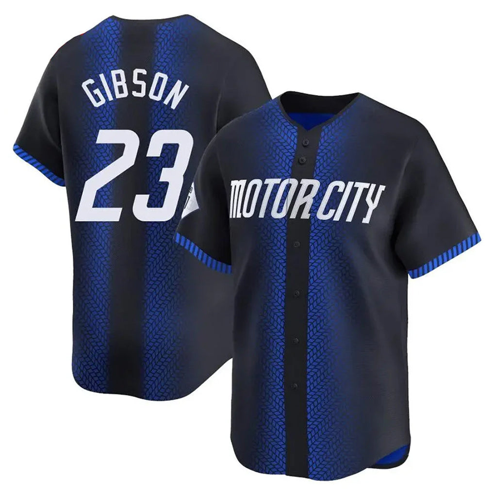 MATTH D.Tigers #23 Kirk Gibson Player Navy City Connect Home Limited Stitched Jerseys