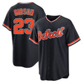 MATTH D.Tigers #23 Kirk Gibson Player Navy Home Game Stitched Jerseys