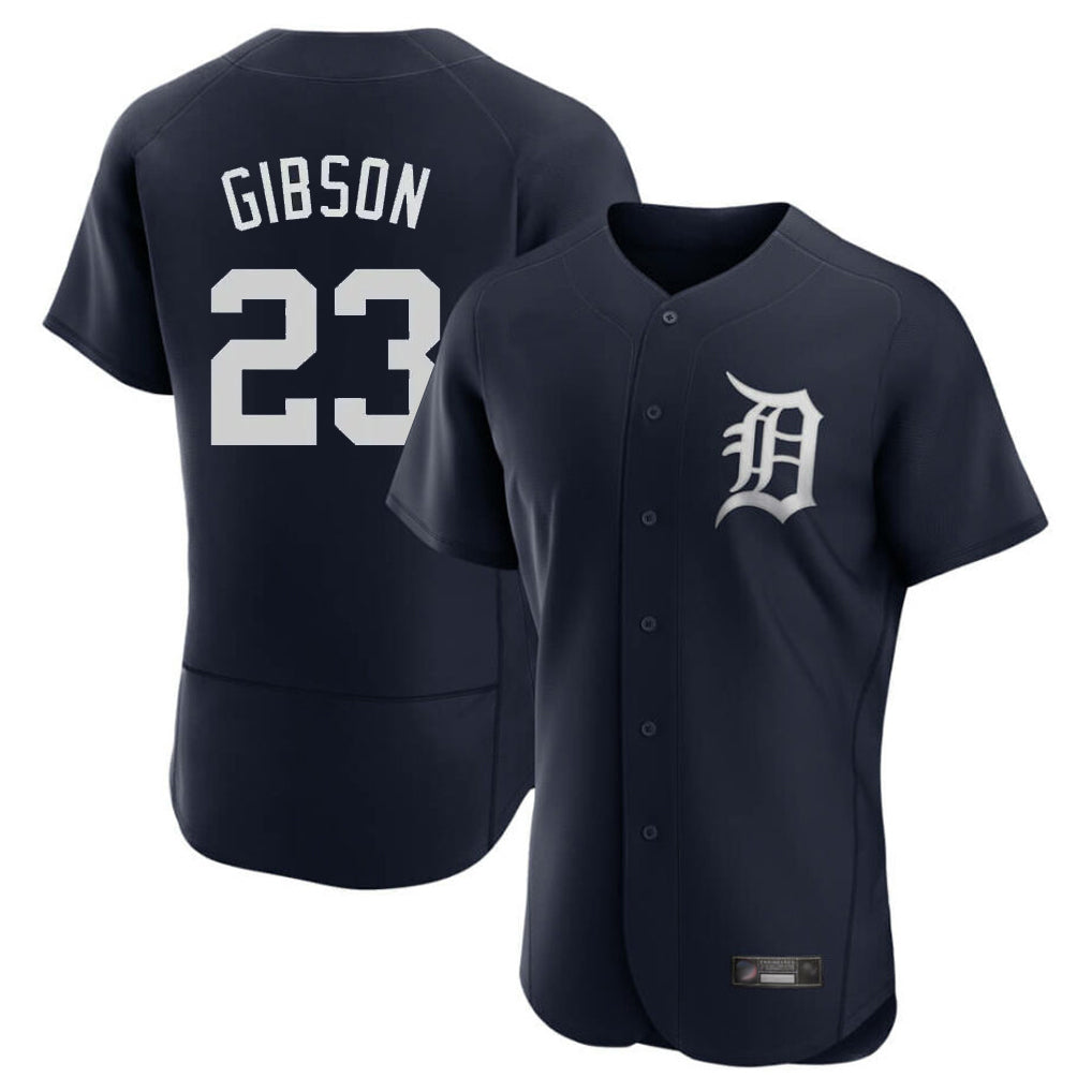 MATTH D.Tigers #23 Kirk Gibson Player Navy Limited Elite Home Stitched Jerseys