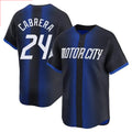 MATTH D.Tigers #24 Miguel Cabrera Player Navy City Connect Home Limited Stitched Jerseys
