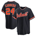 MATTH D.Tigers #24 Miguel Cabrera Player Navy Home Game Stitched Jerseys