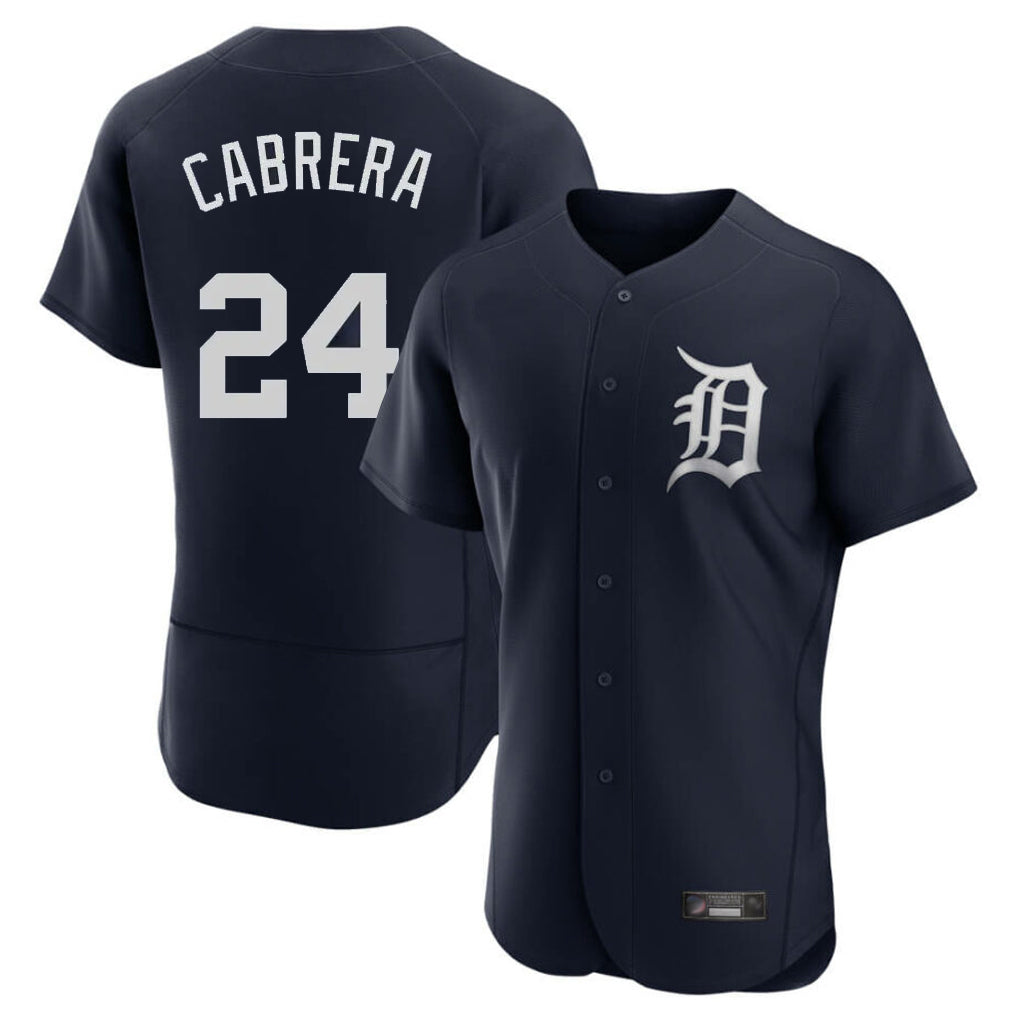MATTH D.Tigers #24 Miguel Cabrera Player Navy Limited Elite Home Stitched Jerseys
