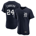 MATTH D.Tigers #24 Miguel Cabrera Player Navy Limited Elite Home Stitched Jerseys