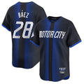 MATTH D.Tigers #28 Javier B¡§¡éez Player Navy City Connect Home Limited Stitched Jerseys