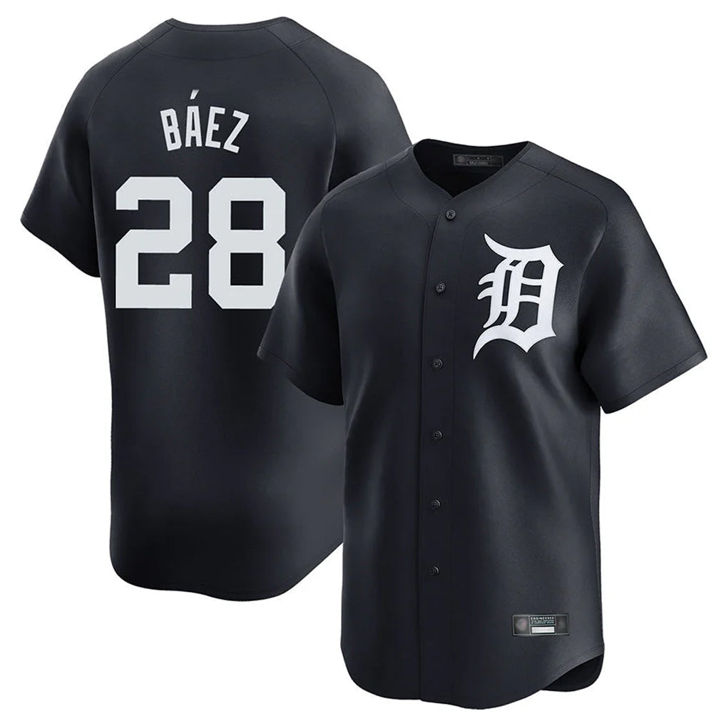 MATTH D.Tigers #28 Javier B¡§¡éez Player Navy Home Limited Game Stitched Jerseys