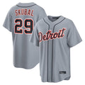 MATTH D.Tigers #29 Tarik Skubal Player Gray Home Game Stitched Jerseys