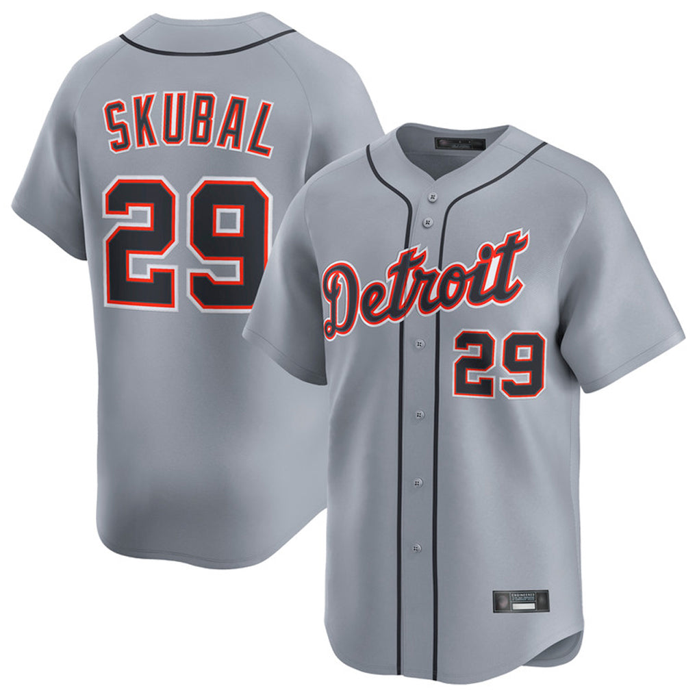 MATTH D.Tigers #29 Tarik Skubal Player Gray Home Limited Stitched Jerseys
