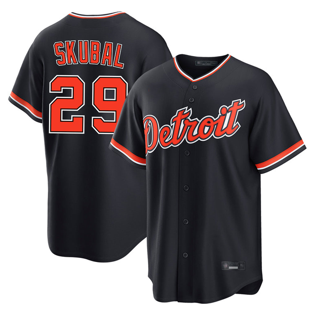 MATTH D.Tigers #29 Tarik Skubal Player Navy Home Game Stitched Jerseys