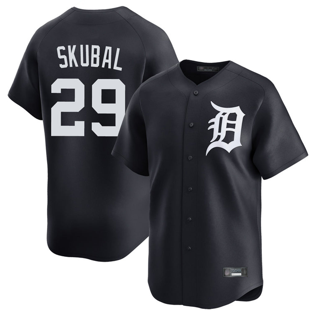 MATTH D.Tigers #29 Tarik Skubal Player Navy Home Limited Game Stitched Jerseys