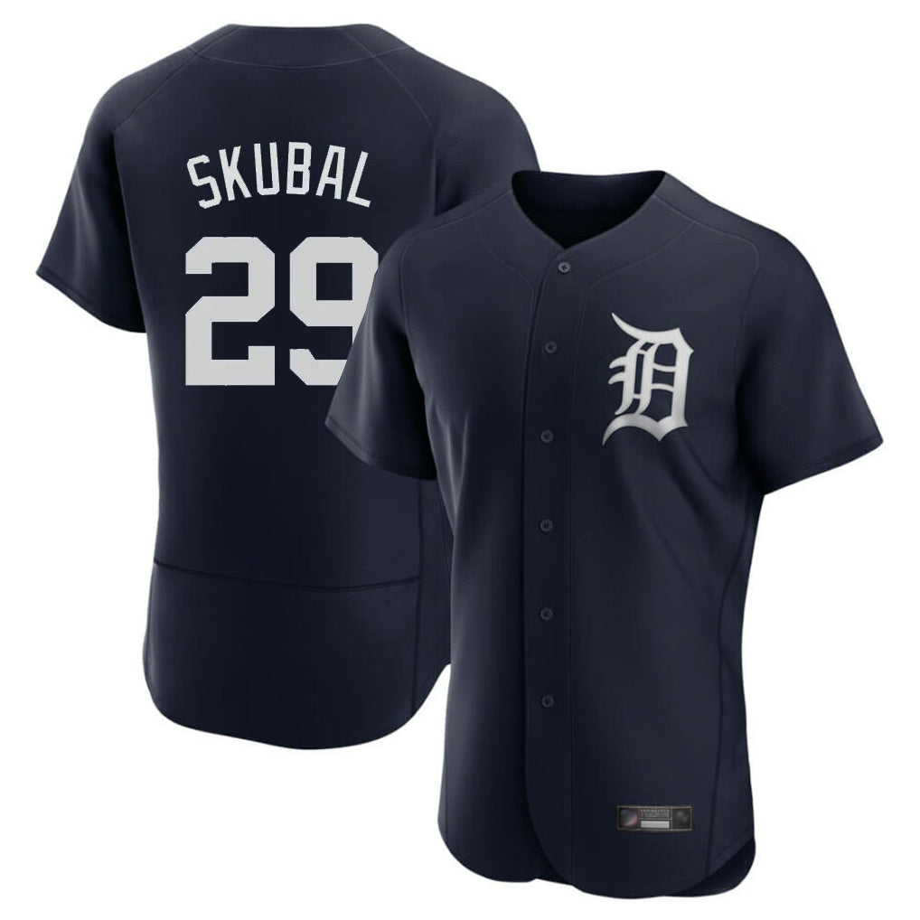 MATTH D.Tigers #29 Tarik Skubal Player Navy Limited Elite Home Stitched Jerseys