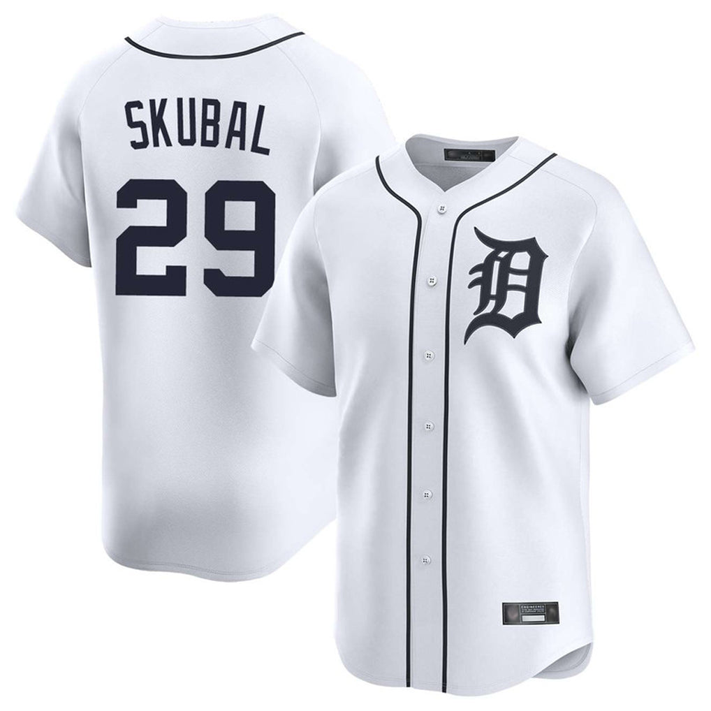MATTH D.Tigers #29 Tarik Skubal Player White Home Limited Stitched Jerseys