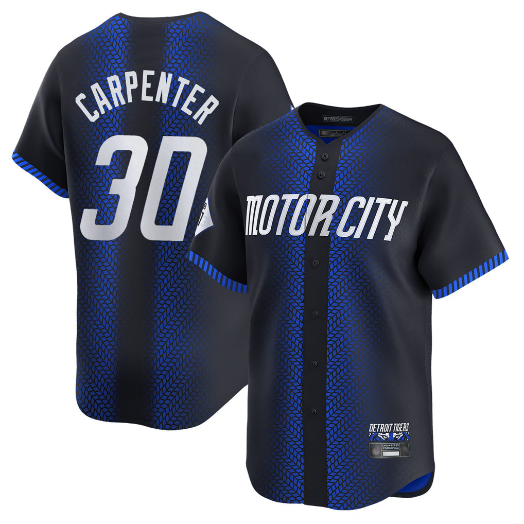 MATTH D.Tigers #30 Kerry Carpenter Player Navy City Connect Home Limited Stitched Jerseys