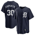 MATTH D.Tigers #30 Kerry Carpenter Player Navy Game Home Stitched Jerseys