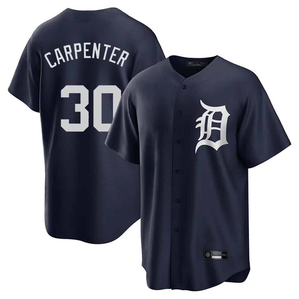MATTH D.Tigers #30 Kerry Carpenter Player Navy Game Home Stitched Jerseys