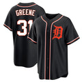 MATTH D.Tigers #31 Riley Greene Player Black Fashion Out Home Game Stitched Jerseys