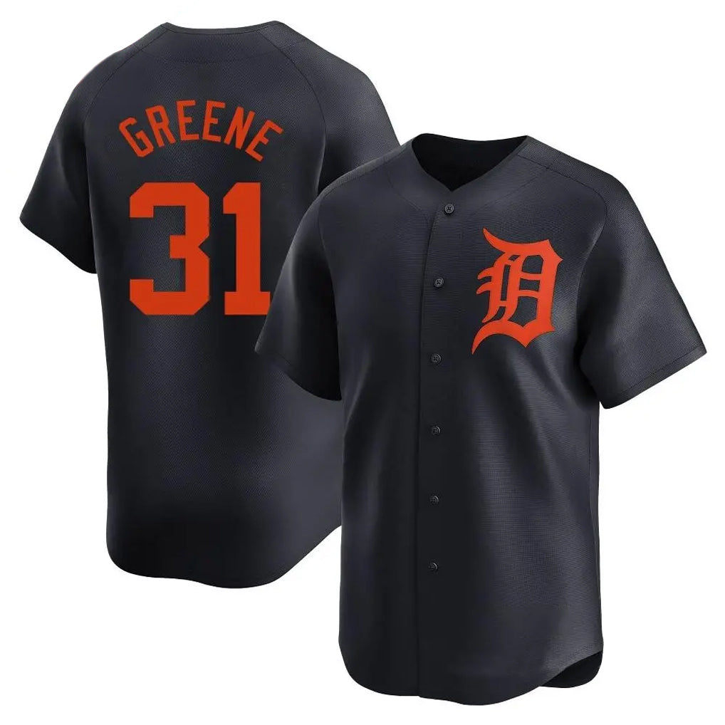 MATTH D.Tigers #31 Riley Greene Player Navy Home Limited Stitched Jerseys