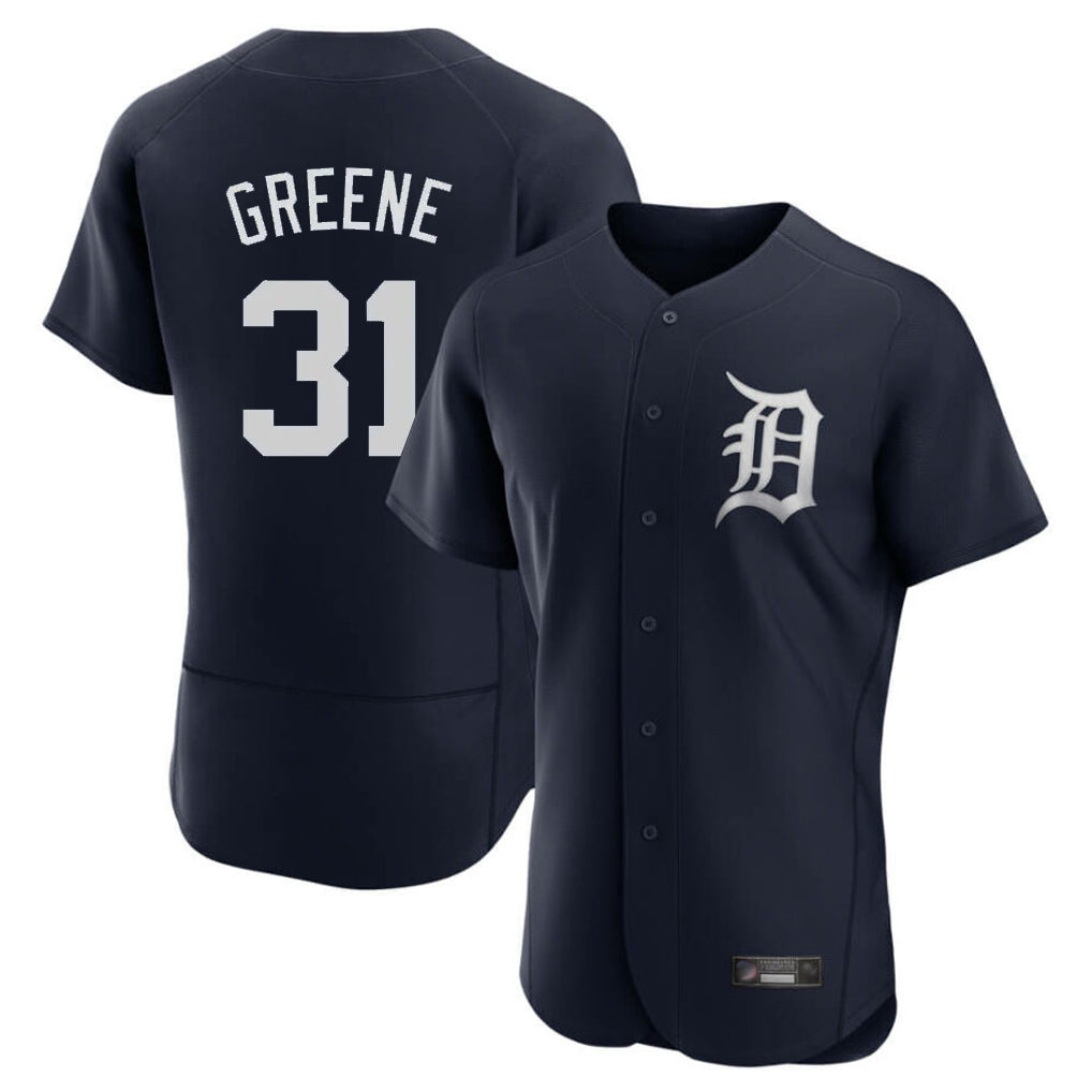 MATTH D.Tigers #31 Riley Greene Player Navy Limited Elite Home Stitched Jerseys