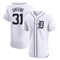 MATTH D.Tigers #31 Riley Greene Player White Limited Elite Home Stitched Jerseys