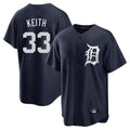 MATTH D.Tigers #33 Colt Keith Player Navy Game Home Stitched Jerseys