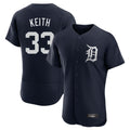 MATTH D.Tigers #33 Colt Keith Player Navy Limited Elite Home Stitched Jerseys