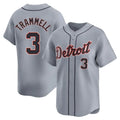 MATTH D.Tigers #3 Alan Trammell Player Gray Home Limited Stitched Jerseys