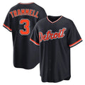 MATTH D.Tigers #3 Alan Trammell Player Navy Home Game Stitched Jerseys