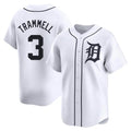 MATTH D.Tigers #3 Alan Trammell Player White Home Limited Stitched Jerseys