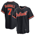 MATTH D.Tigers #7 Kevin McGonigle Player Navy Home Game Stitched Jersey