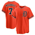MATTH D.Tigers #7 Kevin McGonigle Player Orange Home Game Stitched Jerseys