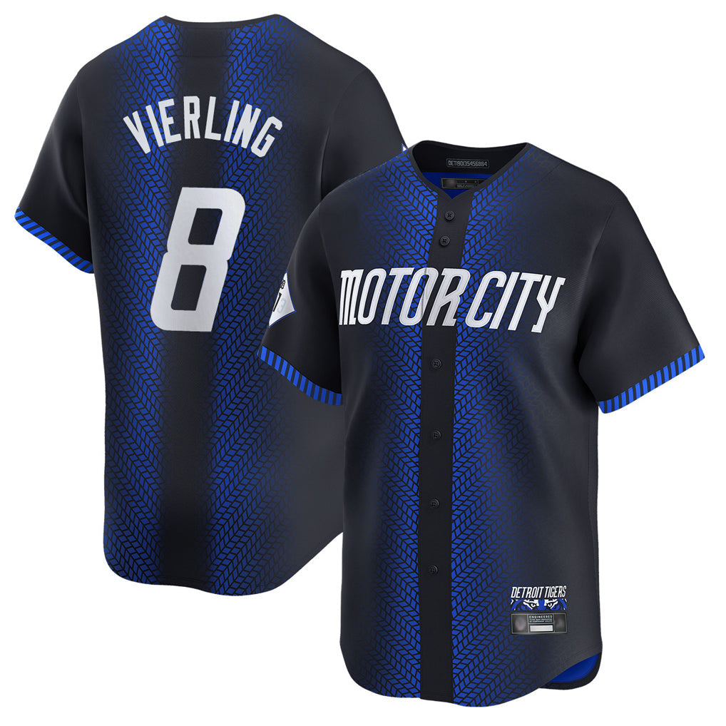 MATTH D.Tigers #8 Matt Vierling Player Navy City Connect Home Limited Stitched Jerseys