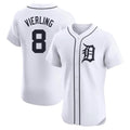 MATTH D.Tigers #8 Matt Vierling Player White Limited Elite Home Stitched Jerseys